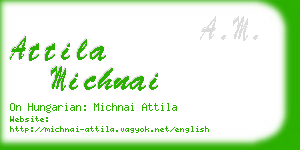 attila michnai business card